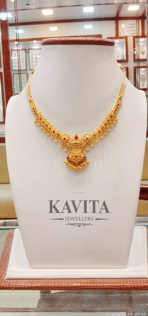 20 Gms Gold Necklace Designs, Middle Necklace Gold Indian, Gold Necklace Designs In 20gms, 20 Gm Gold Necklace Design, Nackles Design Simple, 20 Gms Gold Necklace Indian, 20gms Gold Necklace Designs, Neckless Gold Jewelry, Light Weight Gold Necklace