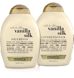 Vanilla Hair Care, Vanilla Hair Products, Shampoo And Conditioner Vanilla, Vanilla Shampoo And Conditioner, Shampoo Vanilla, Hair Cart, Vanilla Conditioner, Organix Shampoo, Vanilla Shampoo