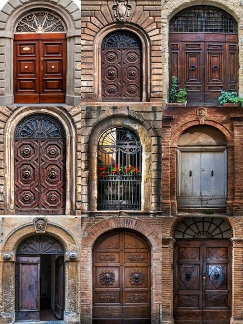 Tuscan doors from Sienna just pretty door. My front door is a rather boring color and style. Front has a tuscan flair...someday. Italy Scrapbooking, Tuscan Doors, Italian Doors, Metal Garden Gates, Tuscan Style Homes, Tuscan Design, Mediterranean Home Decor, Tuscan House, Tuscan Decorating