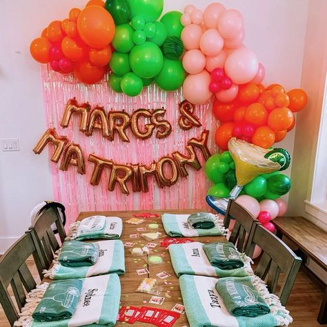 Margs and matrimony in Miramar…sign us up!🤩🍹 • #margsandmatrimony #bachelorettedecor #bachelorettepartyideas #bachelorettetheme #destinflorida #santarosabeach #bridetobe #margaritalover Marks And Matrimony Bachelorette Decor, Margs And Matrimony Pool Day, Margs And Matrimony Bridal Shower Ideas, Margs And Matrimony Bachelorette Themes, Margs & Matrimony, Bach Themes, Bridal Themes, Bachelorette Signs, Bridal Shower Bachelorette Party Ideas