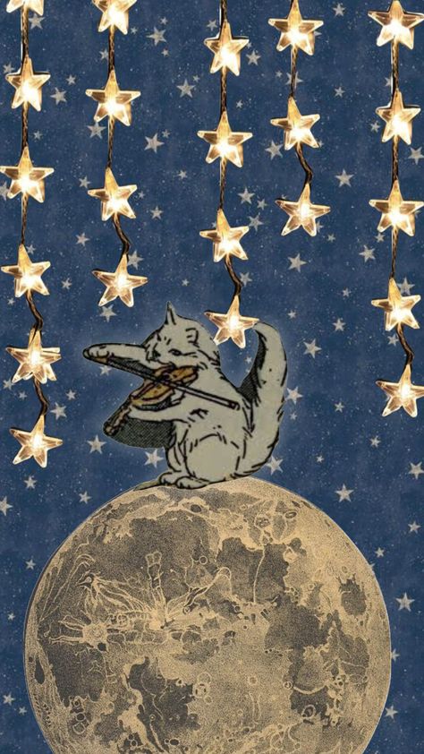 #aesthetic #vintage #collage #cat #spacecore #moon #space Retro Moon Wallpaper, 90s Moon Aesthetic, Vintage Galaxy Aesthetic, Vintage Moon Art Wallpaper, Cosmic Phone Wallpaper, Space Cats Wallpaper, Cat In Space Wallpaper, Spacecore Room Aesthetic, Space Core Wallpaper