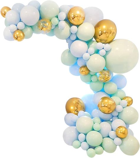 Blue Balloon Garland Arch Kits - Baby Shower Decorations for Boy,124 Macaron Latex balloons Blue, Confetti Balloon, Balloon Garland Strip for Boy Birthday Party Decorations, Elephant Theme Baby Shower,Wedding Blue Balloon Garland, Diy Ballon, Ballon Banner, Baby Shower Balloon Arch, Birthday Props, Ballon Party, Elephant Baby Shower Theme, Balloon Chain, Pastel Balloons