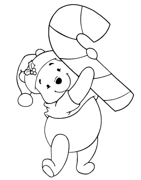 Winnie The Pooh Christmas Coloring Pages, Christmas Drawings To Color, Disney Christmas Coloring Pages Free Printable, Winnie The Pooh Printables, Christmas Color Pages, Disney Christmas Coloring Pages, Xmas Coloring Pages, Cute Christmas Coloring Pages, Winnie The Pooh Coloring Pages