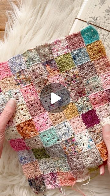 Emma Carter on Instagram: "How many mini granny square projects is too many mini granny square projects? Asking for a friend 🤭 . . . . . . #grannysquarelove #grannysquaretherapy #grannysquareblanket #crochetallday #miniskeins #sockyarnblanket #howtocrochet #crochettutorial #learntocrochet #crochetinspiration" Small Square Crochet Pattern, Tiny Crochet Granny Squares, Mini Flower Granny Square, Mini Granny Square Blanket, Mini Granny Square Crochet, Crochet Mini Granny Squares, Small Granny Square Pattern, Mini Granny Square Pattern, Granny Square Variations