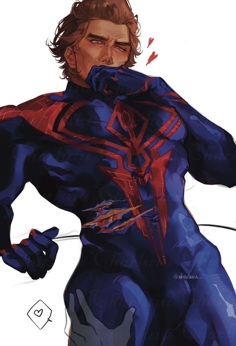 Spiderman Oc Art, All Spiderman, Spaider Man, Miguel O Hara, Spiderman Artwork, Fictional Men, Marvel Spiderman Art, Bd Comics, Spiderman Comic