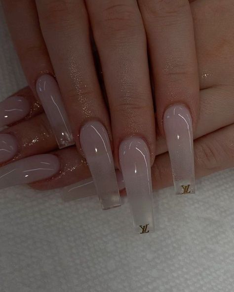 Xl Long Acrylic Nails, Stile Kylie Jenner, Clear Acrylic Nails, Coffin Nails Long, Bling Acrylic Nails, Summer Acrylic Nails, Clear Nails, Acrylic Nails Coffin, Coffin Nails Designs