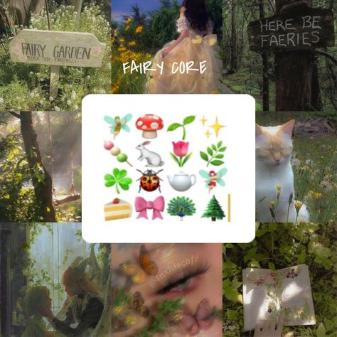 Picnic Emoji Combination, Forest Emoji Combo, Cottagecore Emoji Combos, Fairy Emoji Combinations, Cottage Core Emojis, Spring Emojis Combos, Nature Emoji Combo, Fairy Emoji, Giphy Instagram