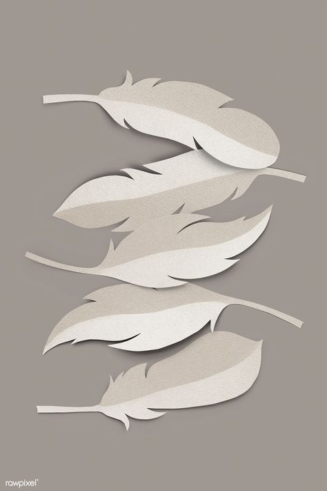 Craft Feathers Ideas, Feather Paper Craft, Brown Vintage Paper, Orange Paper Craft, Sunflower Paper Craft, Bird Paper Craft, Feather Template, Vintage Paper Crafts, Vintage Paper Textures