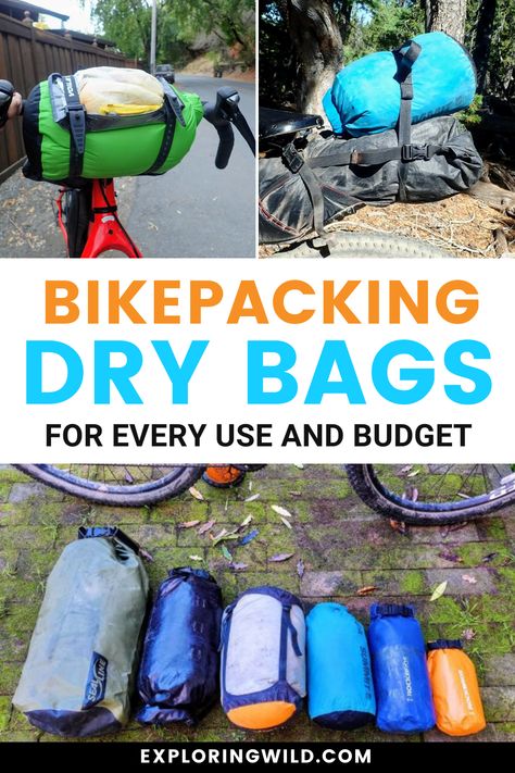 Bikepacking Bike Camping, Bikepacking Setup, Bikepacking Gear, Bikepacking Bags, Bike Packing, Outdoor Adventure Activities, Bike Camping, Waterproof Dry Bag, Sea To Summit