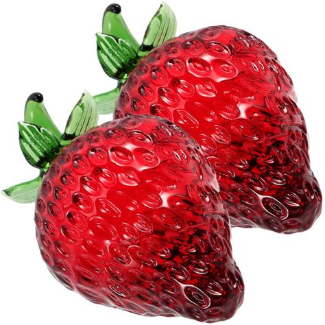 PRICES MAY VARY. PAPERWEIGHT GLASS STRAWBERRY : Crystal Strawberry Ornament Strawberry Collectible Figurine Paperweight Glass Fruit Table Centerpiece Decoration STRAWBERRY THEME PARTY FAVORS : Extremely detailed and realistic fruits, lightweight and , safe and practical. Artificial fruits model is also attractive decoration for your home or party ARTIFICIAL FRUITS DECORATION : These lifelike artificial crystal fruits are easier to care for, easier to maintain and more cost-effective than real. C Strawberry Theme Party, Strawberry Craft, Strawberry Crafts, Crystal Fruit, Fruit Table, Strawberry Crystal, Fruits Decoration, Strawberry Theme, Fruit Ornaments