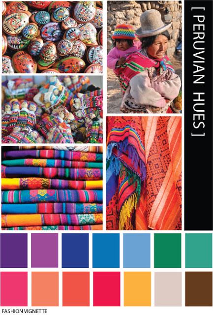 South American Color Palette, Peruvian Color Palette, Peru Color Palette, Peruvian Decoration Ideas, Peruvian Textiles Pattern, Peruvian Decor, Spanish Colors, Peruvian Art, Peruvian Textiles