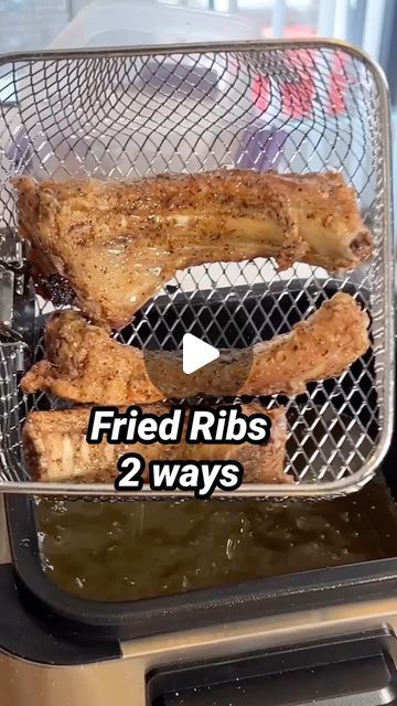 Stefan Johnson on Instagram: "Fried Ribs Two ways. My loins are tingling. . #food #cooking #bbq #friedribs #ribs #foodie #foodreview #reels" Ribs Meal Dinners, Fried Ribs Recipe Simple, Rib Dinner Ideas Meals, Fried Pork Ribs Recipe, Smothered Ribs, Deep Fried Pork Ribs Recipe, Deep Fried Ribs, Fried Ribs Recipe, Fried Pork Ribs