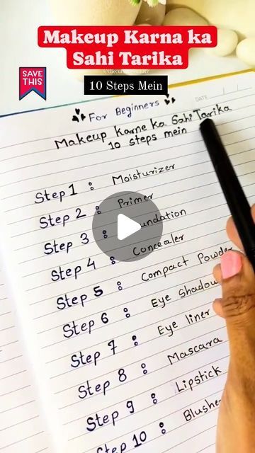 Bhakti Bhise on Instagram: "Save this for later‼️🌸✨ . . . . . #BeautyInfluencer #makeupeducator #makeuptutorial #makeupin10steps #quickmakeuptips #makeuptipsforbeginners #makeupinfluencer #makeupknowledge #makeupartist #makeuptherapy #makeupsteps #makeupstepbystep #trendingreels #reels" Makeup Step By Step For Beginners, Mekup Bride Simple Step By Step, Makeup Tips For Beginners Step By Step, Step By Step Makeup For Beginners, Makeup Steps For Beginners, Makeup Artist Tutorial, Eyeshadow Step By Step, Makeup Step By Step, Makeup Guide