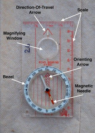 Land Navigation, Orienteering, and Course Construction : 3 Steps - Instructables Compass Activity, Land Navigation, Compass Navigation, Survival Skills Emergency Preparedness, Supraviețuire Camping, Outdoor Skills, Doomsday Survival, Map Compass, Map Reading