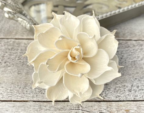 Snow White Flowers, Paper Flower Crafts, Flower Diy, Wood Flowers, Paper Flowers Diy, Wooden Wedding, Little Flowers, Flower Tutorial, Flowers Diy