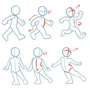 how to draw action poses How To Draw People, 심플한 그림, Cartoon Body, Draw People, Drawing Cartoon Characters, Different Poses, Small Drawings, 캐릭터 드로잉, Gesture Drawing