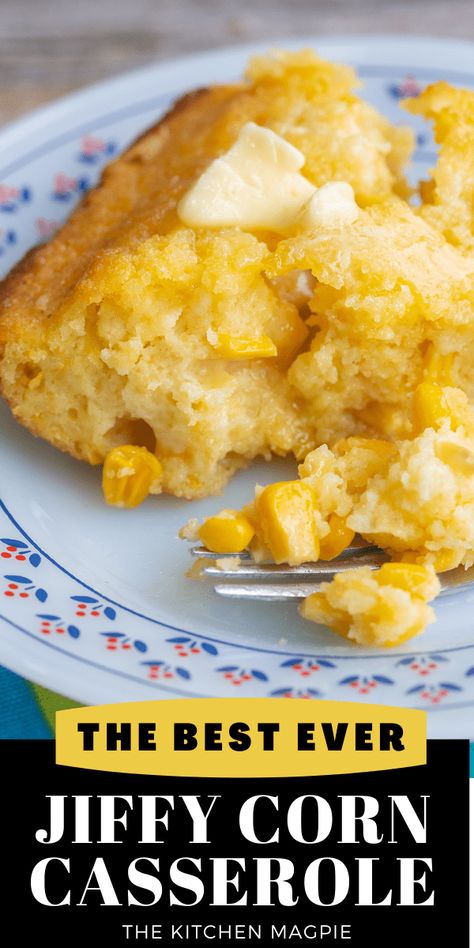 The Ultimate Jiffy Corn Casserole Corn Casserole With Jiffy, Jiffy Corn Casserole Recipe, Jiffy Recipes, Sweet Corn Casserole, Jiffy Cornbread Recipes, Corn Recipes Side Dishes, Cornbread With Corn, Harvest Dinner, Cream Corn Casserole