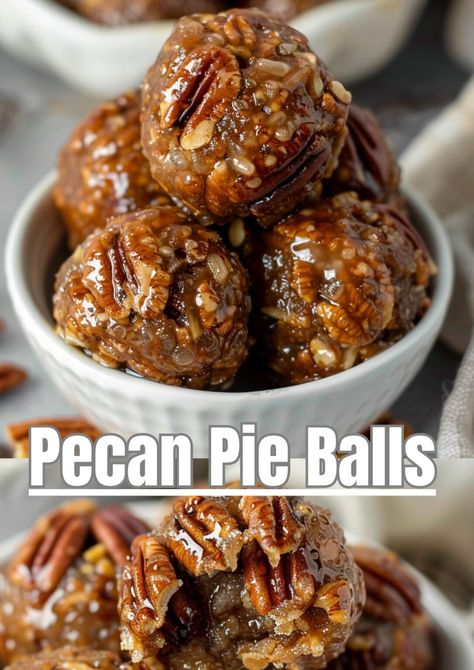 Pecan Pie Balls Pecan Pie Balls, Pie Balls, Classic Pecan Pie, Sweet Potato Cornbread, Pecan Desserts, Recipes Snacks, Butter Recipes, Pecan Pie Recipe, Pecan Recipes