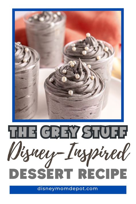 Delicious 'Grey Stuff' Recipe (Inspired By Be Our Guest) - Disney Mom Depot Disney Theme Food, Grey Stuff Recipe, Gray Stuff Recipe, Be Our Guest Disney, The Grey Stuff, Vegetarian Cookies, Disney Desserts, Disney Recipes, Grey Stuff