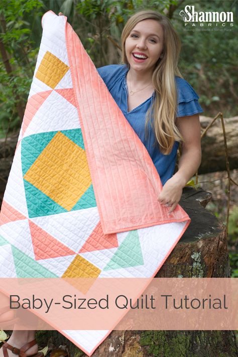 Quilting Essentials, Baby Quilts To Make, Modern Geometric Quilt, Fat Quarter Quilt Pattern, Modern Quilting Designs, Emily Jane, Big Block Quilts, Flying Geese Quilt, Modern Baby Quilt