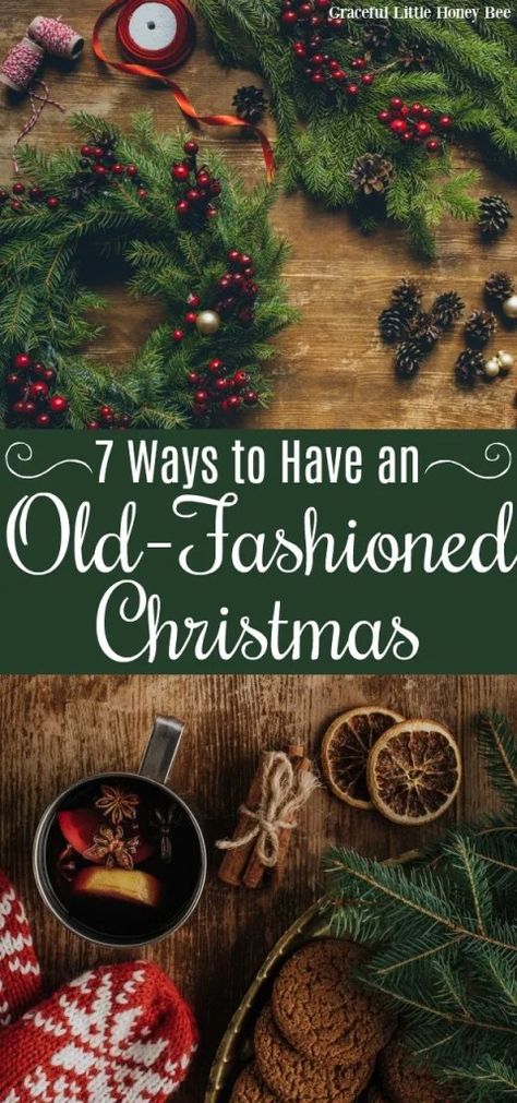 Old Fashioned Christmas Tree Ornaments, Prim Christmas Tree, Old Fashion Christmas Ornaments, Old Fashioned Aesthetic, Christmas Trees 2023, Old Fashioned Christmas Tree, Old Fashioned Christmas Ornaments, Diy Christmas Tree Ideas, Old Fashioned Christmas Decorations