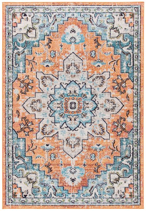 Orange area rug