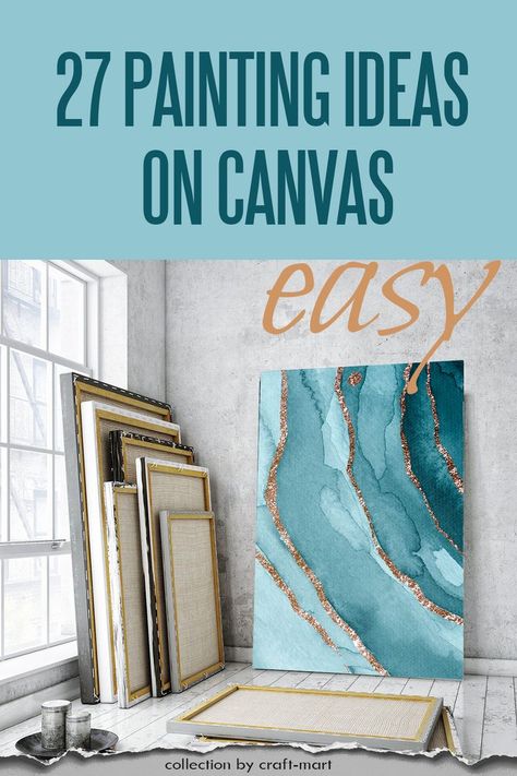 easy painting ideas for beginners on canvas How To Paint Your Own Wall Art, Best Paint To Use On Canvas, Simple Canvas Acrylic Paintings, Paint Your Own Artwork Canvases, Easy Diy Paintings For Beginners, Words On Canvas Ideas, How To Start Painting With Acrylics, How To Paint On Canvas For Beginners Step By Step, Paint Ideas Canvas Easy