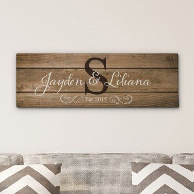 Newlywed Signs, Love Wooden Sign, Personalized Signs For Home, Marriage Signs, Everyday Crafts, Personalized Tray, Couples Decor, Established Sign, Art On Wood