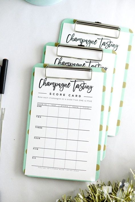 Champagne Tasting Party Printables Tea Tasting Party, New Years Eve Champagne, Wine Party Appetizers, Champagne Tasting, Tapas Party, Tequila Tasting, Champagne Birthday, Gin Tasting, Wine And Cheese Party