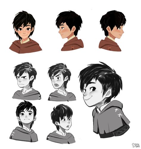 Hong Soonsang, Expression Sheet, 동화 삽화, 얼굴 그리기, Male Character, Boy Character, 캐릭터 드로잉, Poses References, Kid Character