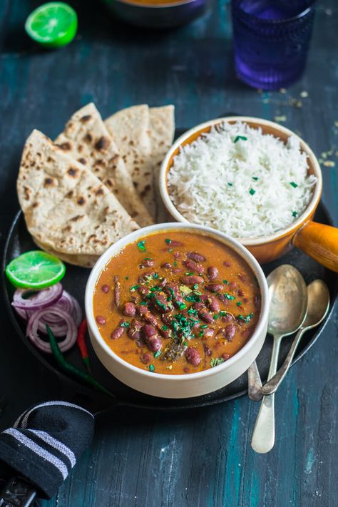 Kashmiri Rajma Curry - Cooking With Sapana Kashmiri Cuisine, Kidney Bean Curry, Rajma Recipe, Boiled Rice, Homemade Flour, Homemade Flour Tortillas, Beans Curry, Jeera Rice, Food Photoshoot