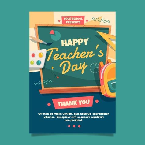 Teachers Day Poster Ideas, Teacher Day Poster Design, Teachers Day Pubmat, Poster Design Education, Teacher Day Design, Teachers Day Poster Design, Kitchen Posters Decor, School Pubmat, Teachers Day Design