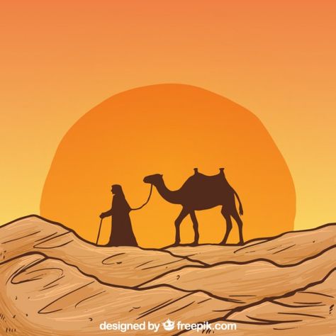 Camel Silhouette, Desert Images, Desert Drawing, Camels Art, رسم كاريكاتير, Different Forms Of Art, Nature Art Drawings, Desert Art, Desert Painting