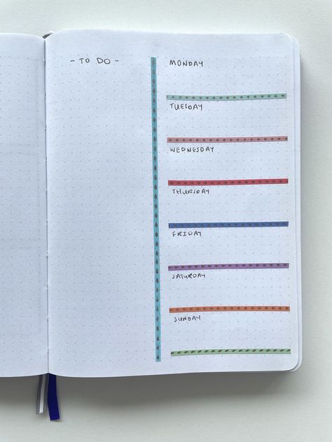 One weekly planner in 5 different styles (Bullet journal ideas) Bullet Journal Ideas Pages Weekly, Bullet Journal Weekly Planner Ideas, Week Bullet Journal Layout, Simple Weekly Bullet Journal Layout, Weekly Planning Ideas, One Page Weekly Bullet Journal Layout, Bullet Journal Ideas Weekly Layout, Bullet Journal Planner Layout, Study Planner Bullet Journal