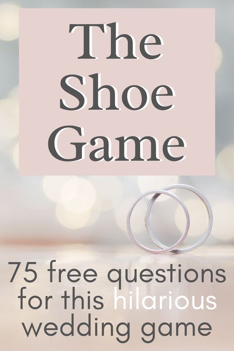 Bride Or Groom Game Questions, His And Her Bridal Shower Games, Guest Games At Wedding, Games For Wedding Showers Couple, Games For Couples Wedding Shower Fun, Wedding Couple Question Game, Coed Wedding Shower Games Activities, Shoe Game Engagement Party, Wedding Shower Games For Couples Funny