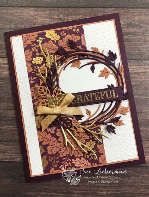 Su Sparkle Of The Season Cards, Su Sparkle Of The Season, Stampinup Fall Cards, Stampin Up Halloween 2022, Blackberry Beauty Stampin Up Cards, Sparkle Of The Season Stampin Up Cards, Stampin Up Thanksgiving Cards 2022, Stampin Up Sparkle Of The Season, Su Thanksgiving Cards