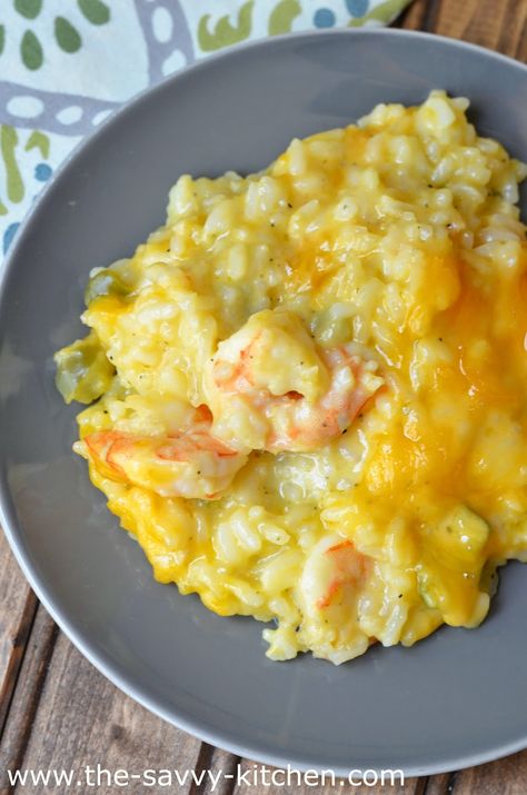 Seafood And Rice Casserole Recipes, Shrimp Rice Bake, Baked Shrimp Casserole Recipes, Seafood Rice Casserole, Shrimp And Squash Casserole, Shrimp And Rice Casserole Recipes, Shrimp N Rice Easy Recipes, Cheesy Shrimp Casserole, Cheesy Shrimp And Rice