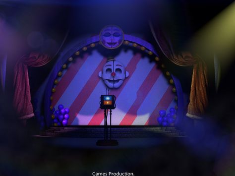 Circus Baby Fnaf, Circus Background, Fnaf 5, Fnaf Baby, Episode Backgrounds, Fnaf Sl, Stage Background, Fnaf Sister Location, Baby Stage