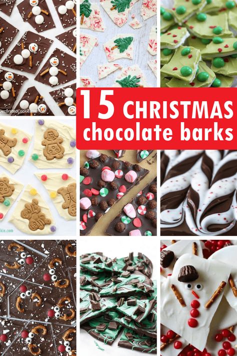 Chocolate Christmas Recipes, How To Make Christmas Bark, Best Bark Recipes, Best Christmas Bark Recipes, Candy Bar Bark, Diy Christmas Bark, Christmas Chocolates Ideas, Xmas Bark Recipes, Chocolate Treat Ideas