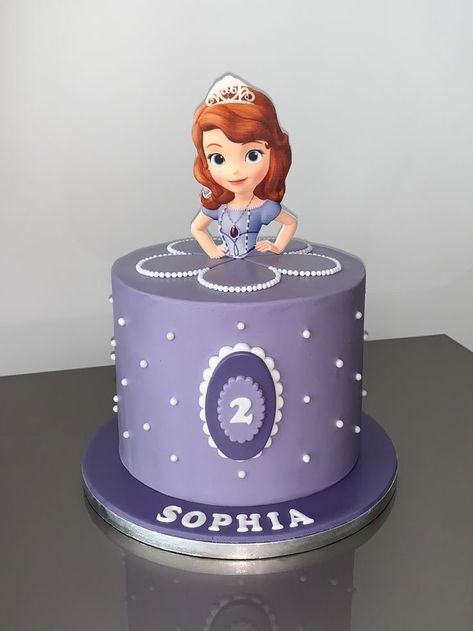 Sofia The First Cake Design, Sofia Theme Cake, Sofia Cake Design, Sophia The First Cake, Princess Sophia Cake, Sofia Birthday Cake, Sofia The First Birthday Cake, Cop Cake, Princess Sofia Cake