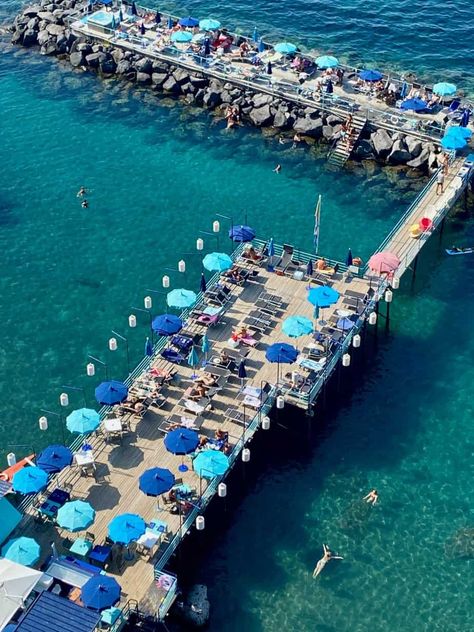 27 of the Best Things to do in Sorrento, Italy - Hazel's Travels Sorrento To Positano, Sorrento Italia, Sorrento Beach, Sorrento Hotel, Amalfi Coast Itinerary, Beach Clubs, Sorrento Italy, Italy Travel Tips, Italy Travel Guide