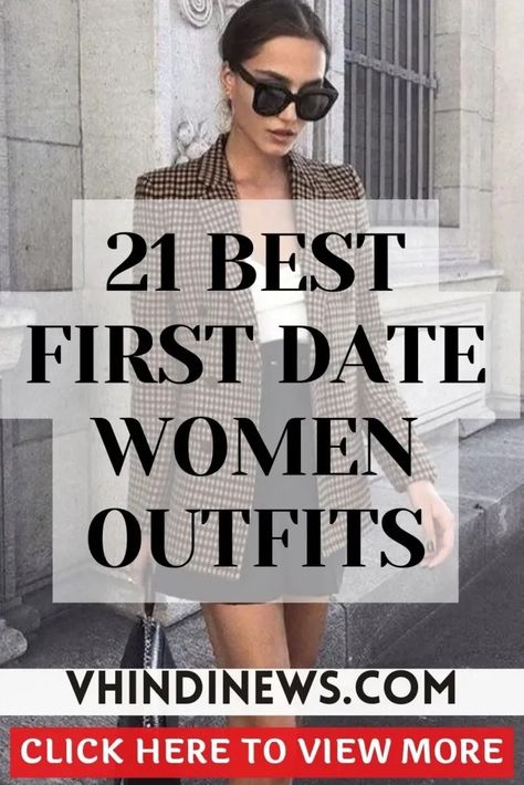 What to Wear on a First Date: 21 Best First Date Women Outfits 48 First Date Outfit Steakhouse, Cute Simple Date Outfits Summer, Lunch Date Outfit Autumn, What To Wear On A First Date Fall, Best Date Outfits For Women, Fall Transition Date Night Outfit, Weeknight Date Outfit, Outfit For First Date For Women, Outfits For First Date Casual