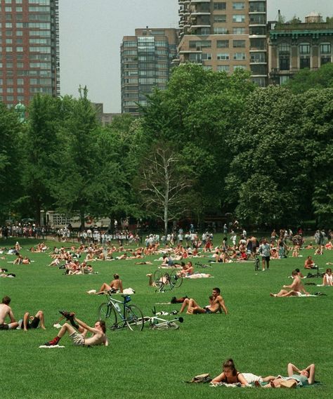 Vintage Central Park, Central Park Running Aesthetic, New York City Summer Aesthetic, City Park Aesthetic, Mew York City, New York In The Summer, Central Park Summer, New York Walking, Central Park Aesthetic