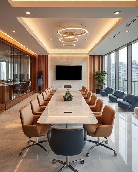 Office Interior Design Conference Room, Design Studio Workspace Office, Conference Area Design, Open Conference Room, Corporate Office Conference Room Design, Boardroom Design Ideas, Informal Conference Room, Corporate Office Space Design, Open Office Design Workspaces