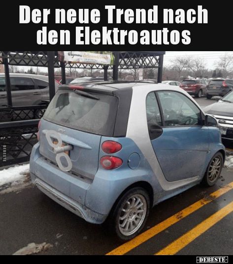 Der neue Trend nach den Elektroautos.. | Lustige Bilder, Sprüche, Witze, echt lustig Shell Game, Car Memes, Smart Car, Bmw Cars, Car Humor, Social Life, New Years Eve Party, Electric Cars, Picture Quotes