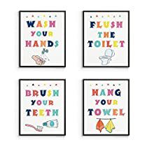 Kids Bathroom Sign, Kids Bathroom Wall Decor, Prints Bathroom, Kids Bathroom Wall, Kids Bathroom Wall Art, Bathroom Decor Signs, Bathroom Wall Decor Art, Bathroom Quotes, Bathroom Posters