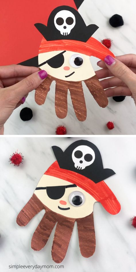 Pirate Crafts Preschool, Pirate Craft, Pirate Preschool, Bee Crafts For Kids, Pirate Activities, Pirate Crafts, Halloween Acrylic, Fox Crafts, Pirate Art