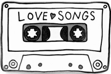 Love song cassette tape, black and white, doodle Music Love Drawing, Cassette Tape Drawing Simple, Black And White Aesthetic Doodles, Cassette Tape Doodle, Cartoon Black And White Aesthetic, Music Tape Drawing, Mix Tape Drawing, Tape Recorder Drawing, Black And White Doodles Aesthetic