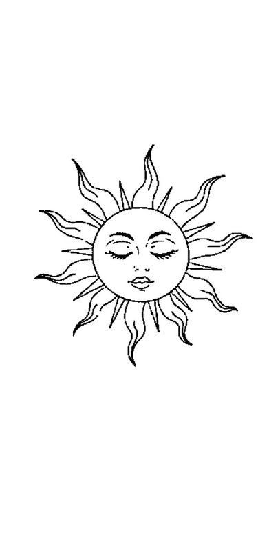 Sun Tattoo Designs With Face, Sunshine With Face Tattoo, Sun Face Design, Sleeping Sun Tattoo, Creative Sun Drawing, Sun With Face Art, Sun Tattoo Vintage, Simple Sun Tattoo With Face, Sun Designs Drawing