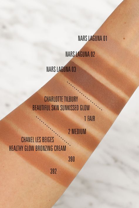 Chanel Les Beiges Bronzing Cream, Nars Laguna Cream Bronzer, Nars Cream Bronzer, Charlotte Tilbury Cream Bronzer, Chanel Bronzer, Bronzer Tips, Nars Bronzer, Soft Girl Makeup, Power Formula